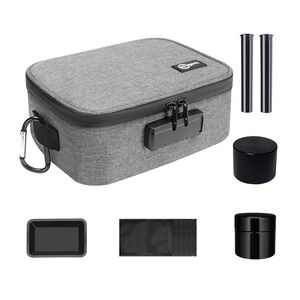 NEW Smell Proof “Herb” Bag with Combination Lock
Metal Grinder, Metal plate